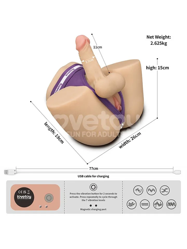 Streetgirls Dual Motor Sensation Pulse With Dildo