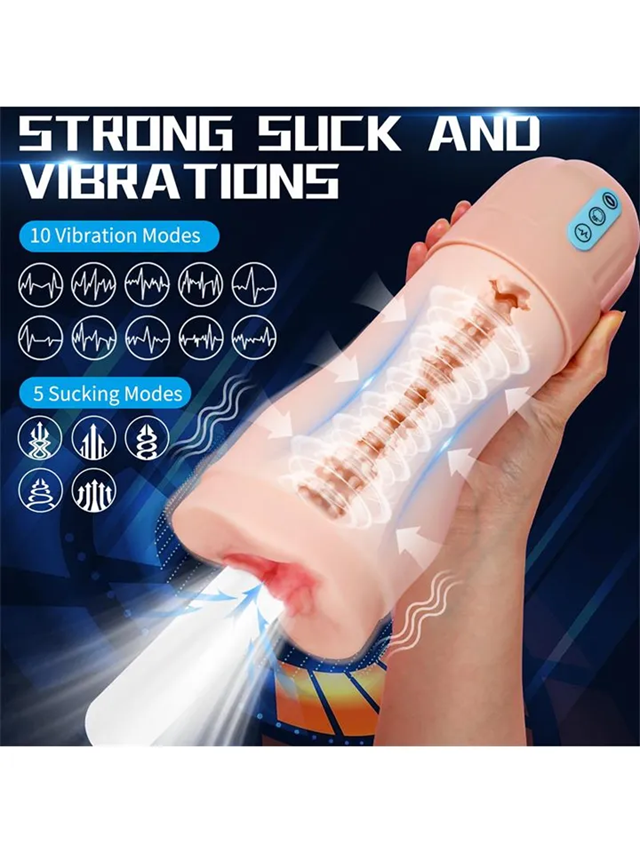 Suctroker Masturbator With Vibration & Sucking