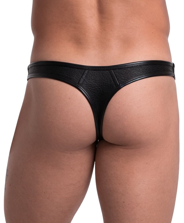 Mens Tight-fitting Thong Black