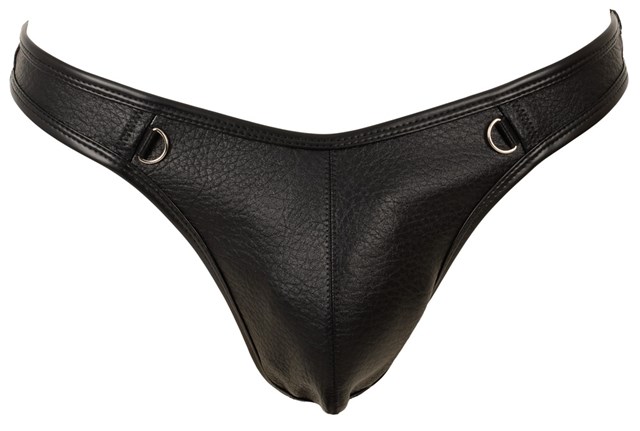 Mens Tight-fitting Thong Black