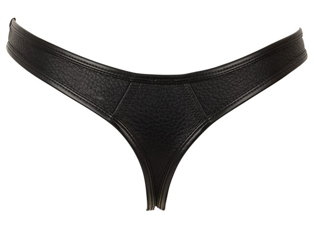 Mens Tight-fitting Thong Black