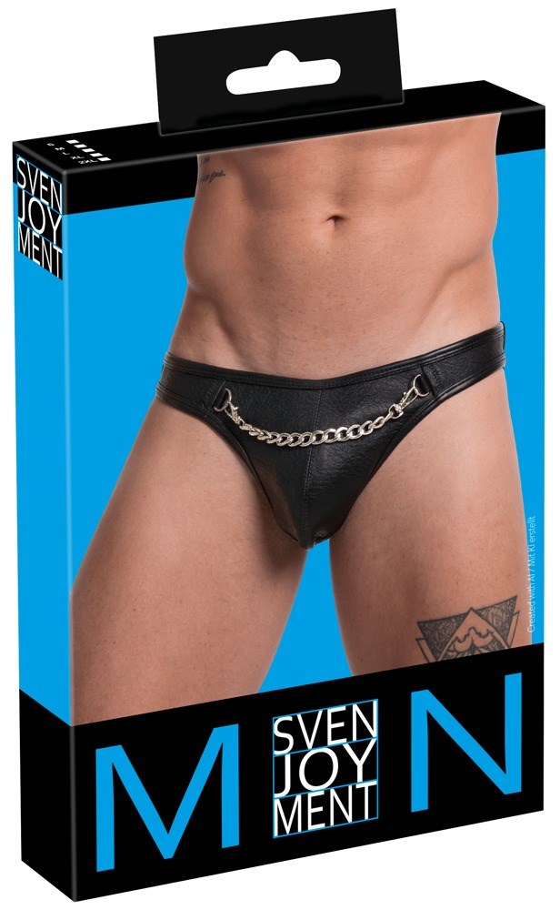 Mens Tight-fitting Thong Black