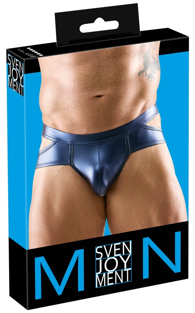 Metallic Matte look Briefs Blue