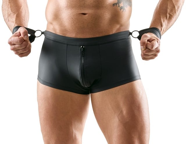 Open Back Pants With Handcuffs