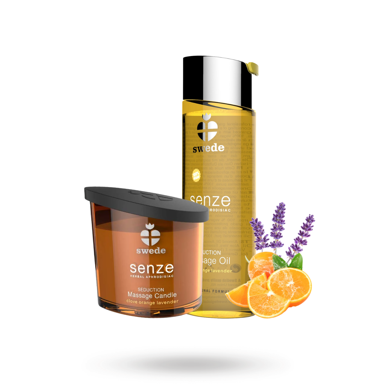 Senze Seduction Clove Orange Lavender Massage Kit