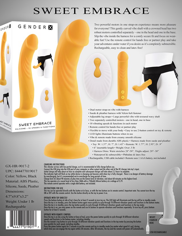 Gender x - Sweet embrace - Strap on sele & dildo