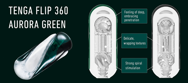 TENGA Flip 360 Masturbator Green