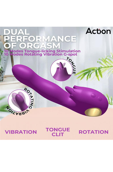 Toka Vibe, Swinging & Stimulating Licking Tongue