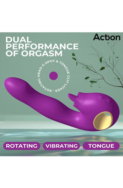 Toka Vibe, Swinging & Stimulating Licking Tongue
