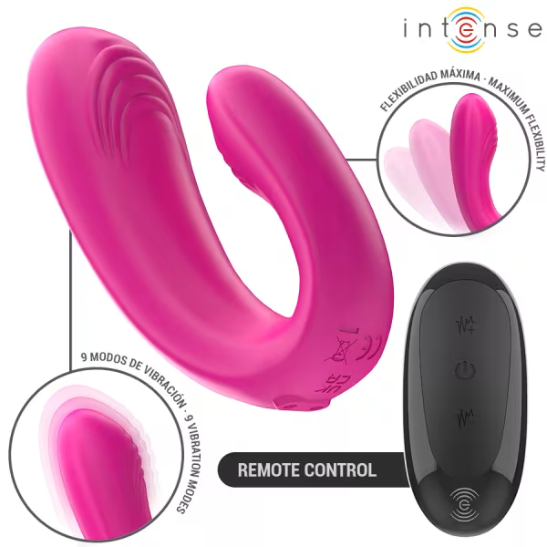 U-shaped Stimulator & Vibrator With Remote Control