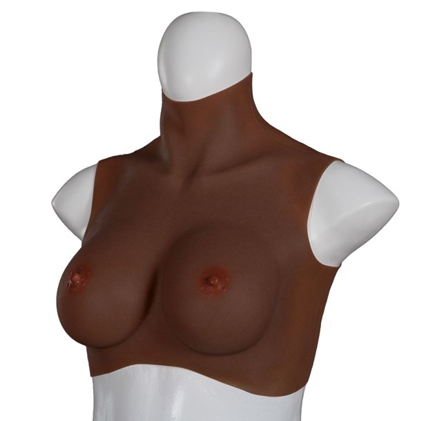 Ultra Realistic Breast Form Black Size Medium