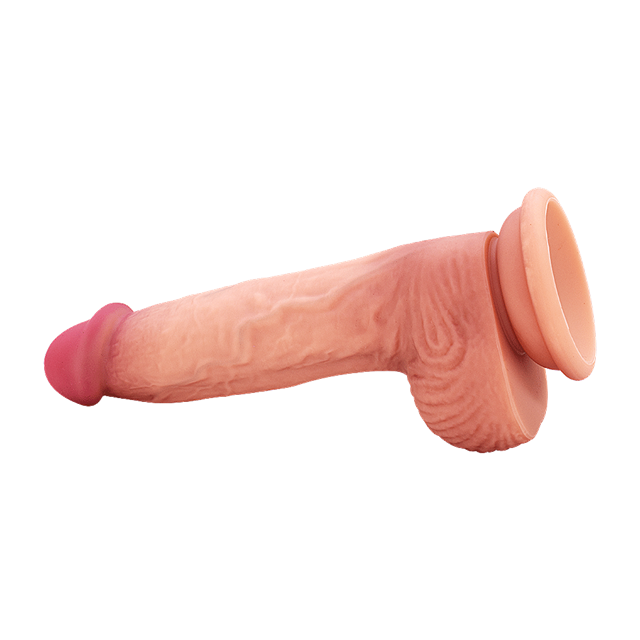 Ultra-Realistic Silicone Dildo with balls 20 cm