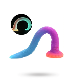 Unicorny Luminous Mixed Color Anal Dildo 47 Cm