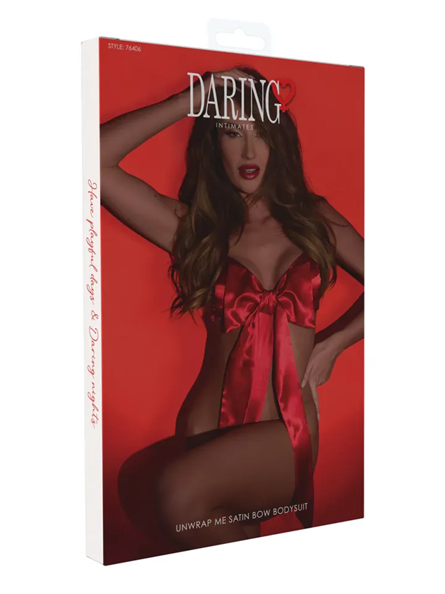 Unwrap Me Satin Bow Bodysuit