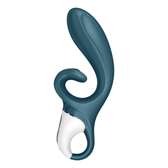 SATISFYER HUG ME CONNECT RABBITVIBRATOR - Blågrå