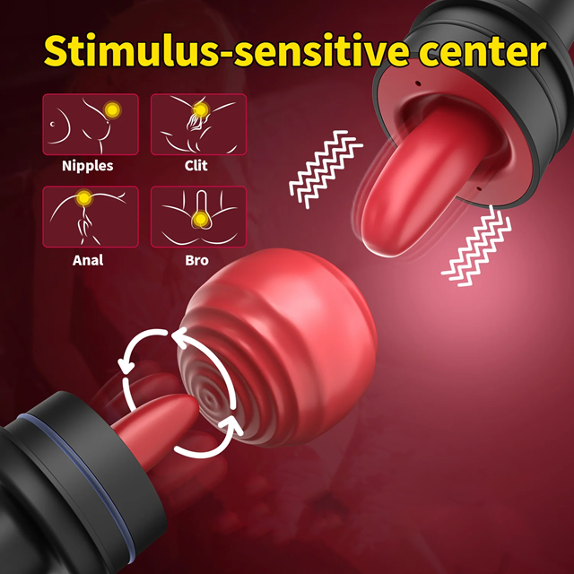 Vibrating & Licking Nip & Clit Sucker