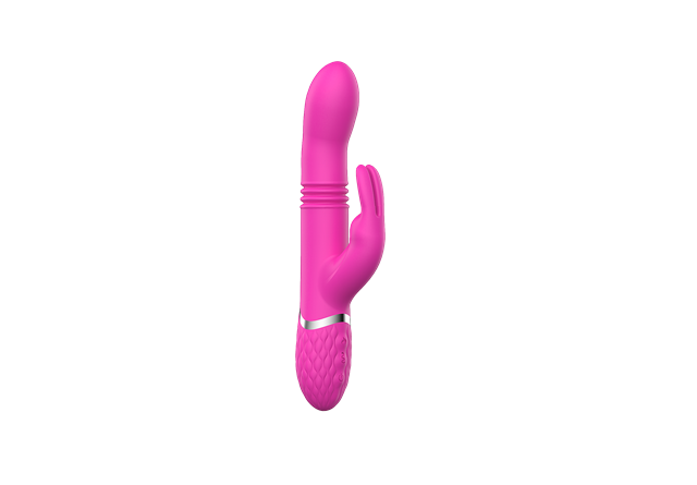 Vibrating & Thrusting Rabbit Vibrator Pink