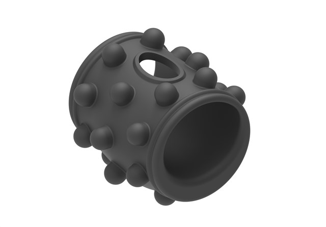 Vibrating Dotted Silicone Cock Sleeve