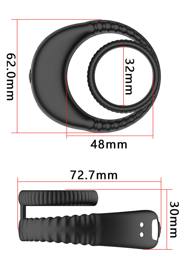 Vibrating Double Cock Ring