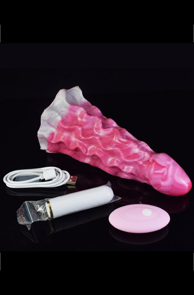 Vibrating Monster Dildo Viby Stirix 19 cm