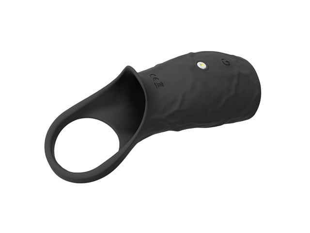 Vibrating Open Cock Sleeve Black