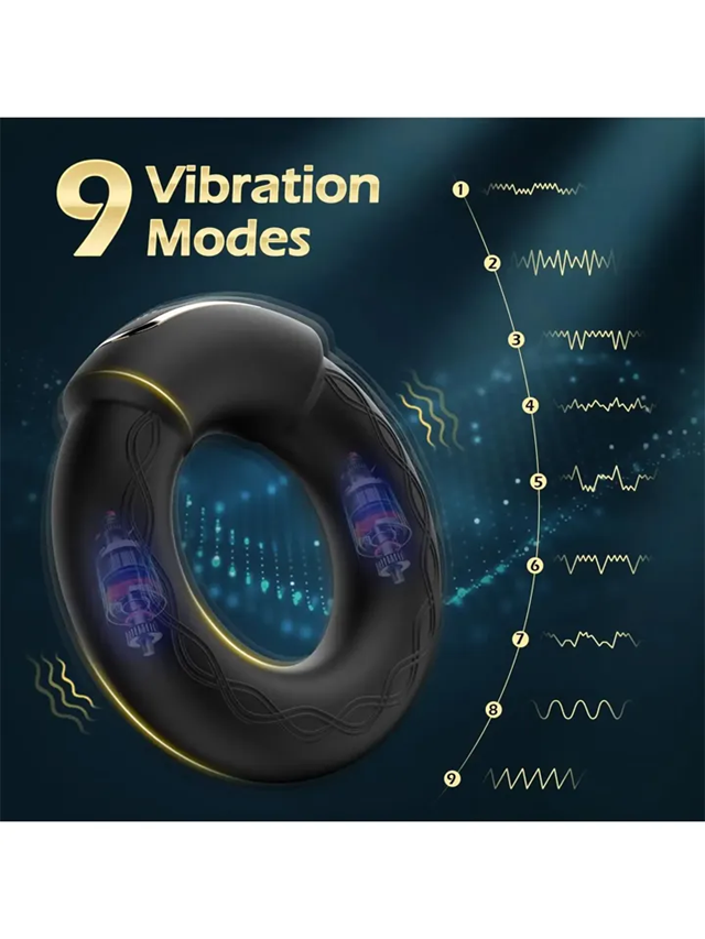 Vibrating Penis Ring With Heating Function