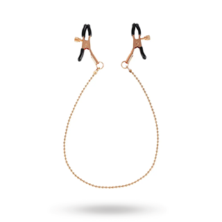 Virgite Nipple Clamps With Chain Gold