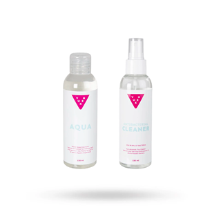 Vuxen Aqua Glidmedel & Toy Cleaner 2x150ml