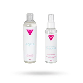 Vuxen Aqua Glidmedel 300 Ml & Toy Cleaner 150ml
