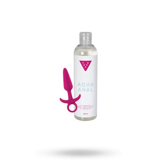Kit Med Inya Prince Small - Analplugg Rosa & Vuxen Aqua Anal Glidmedel 300 Ml