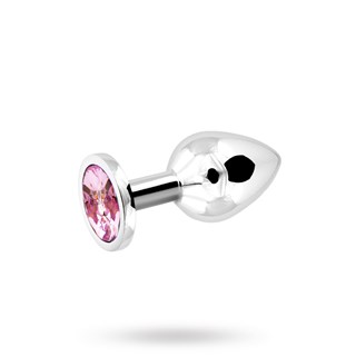 Metal Plug Medium - Silver/pink