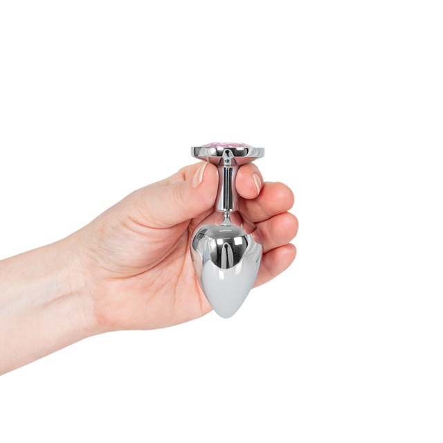 Metal Plug Medium - Silver/Pink