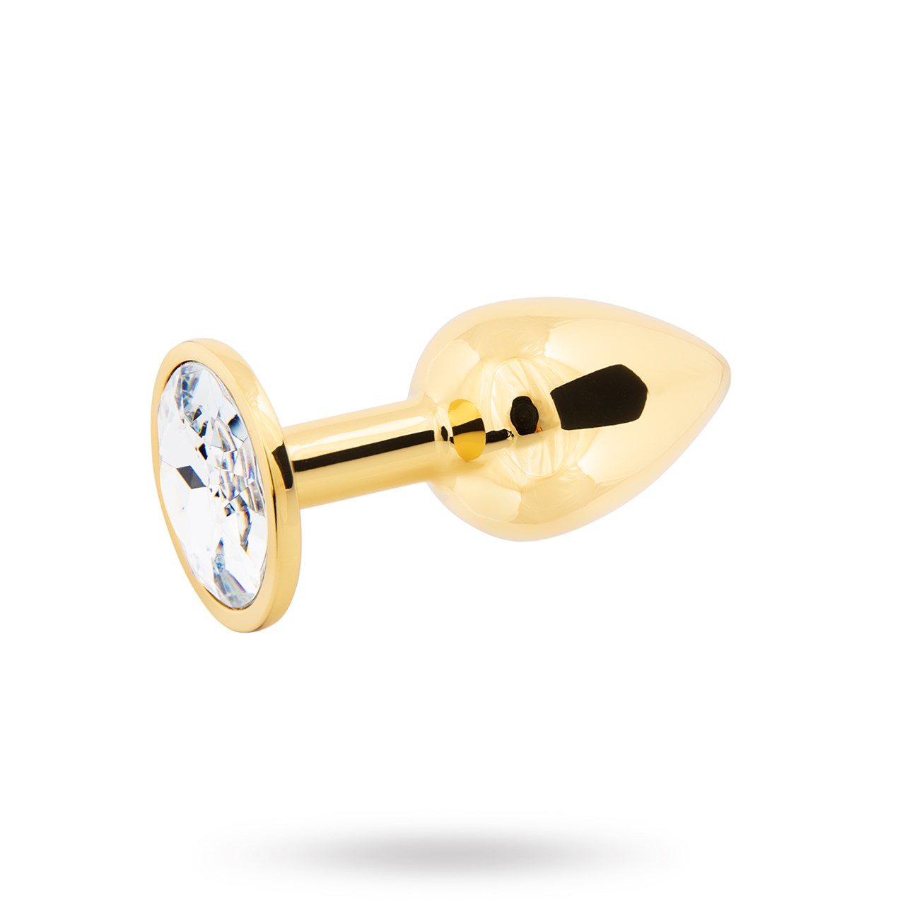 Sustainable Pleasure Metal Plug Small - Gold/Clear