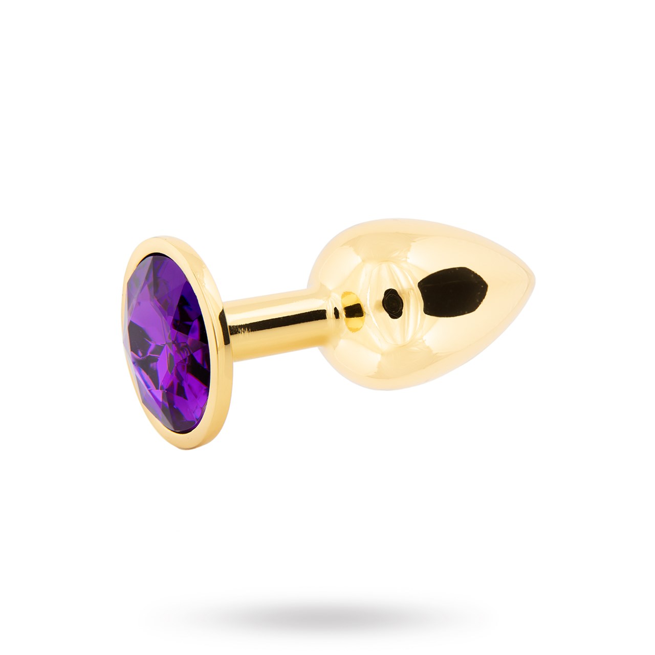 Sustainable Pleasure Metal Plug Small - Gold/Purple