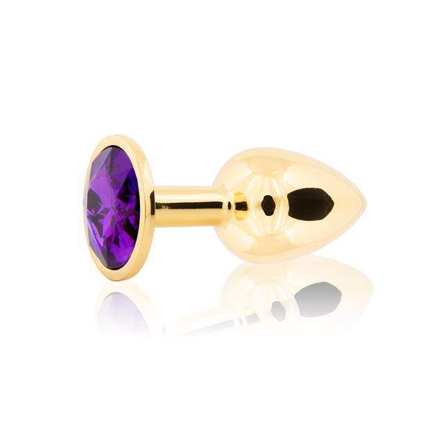 Metal Plug Small - Gold/Purple