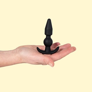 Silicone Black Anchor Plugg - Small