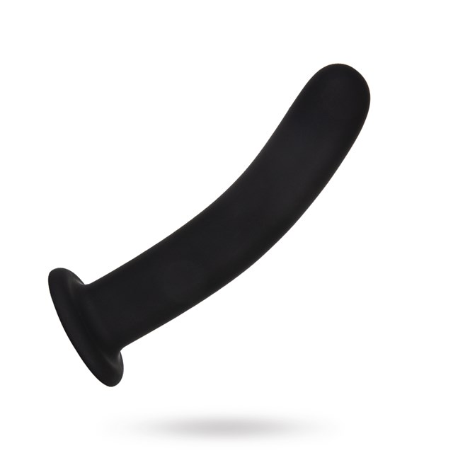 Black Silicone Dildo - Medium