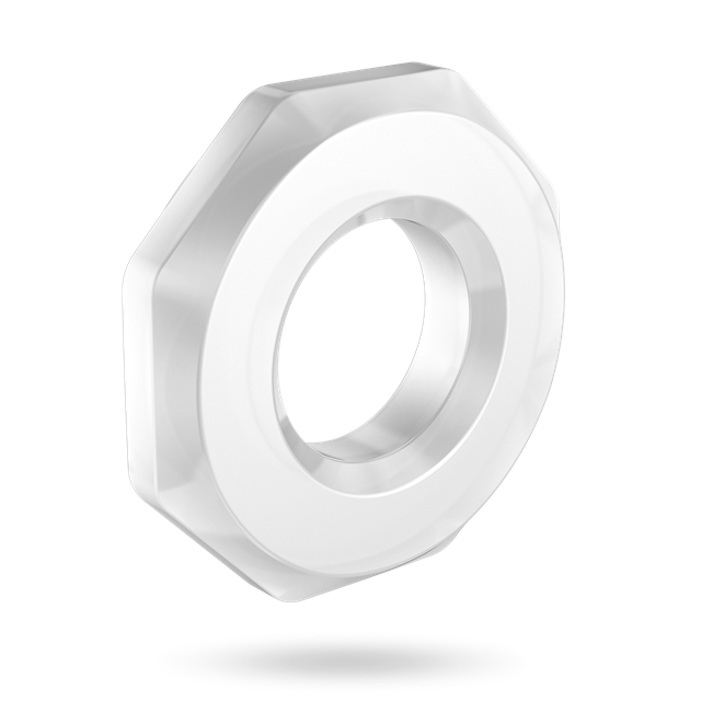 Penisring med manlig mutter design
