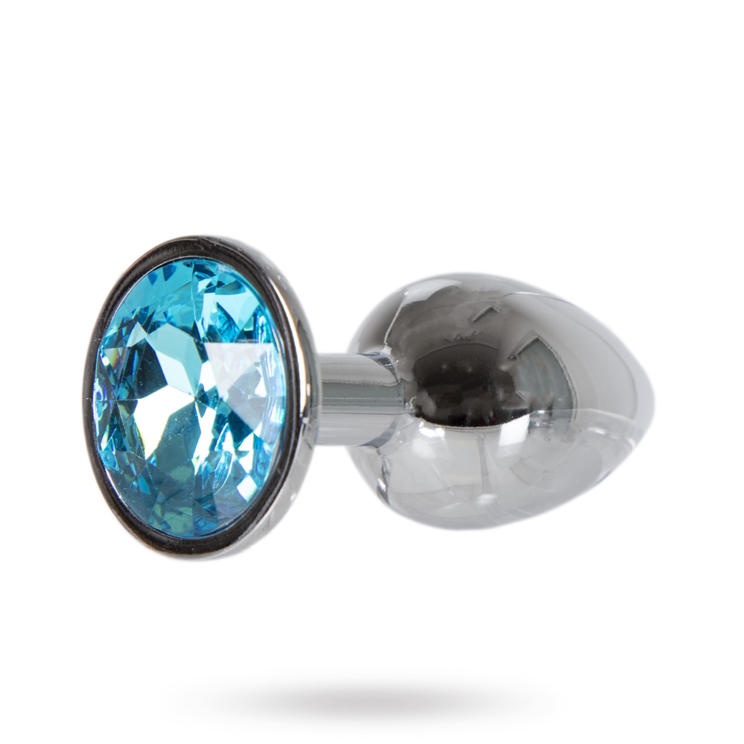 Sustainable Pleasure Metal Plug Small - Silver/blue