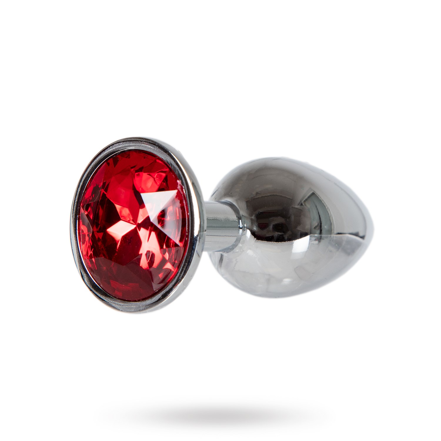 Sustainable Pleasure Metal Plug Small - Silver/red