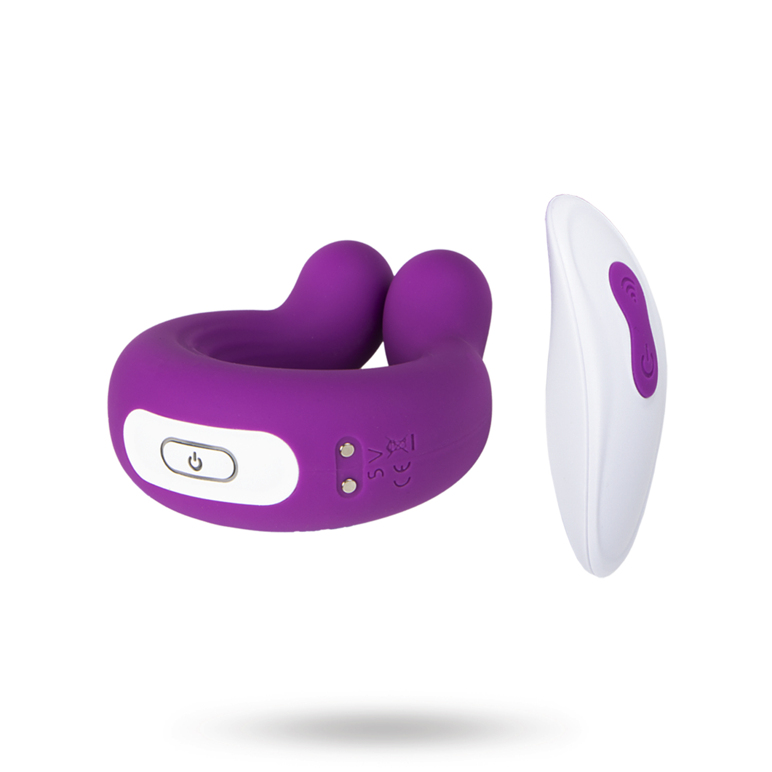 Vibrerande Penisring med Trådlös Fjärrkontroll - Lila