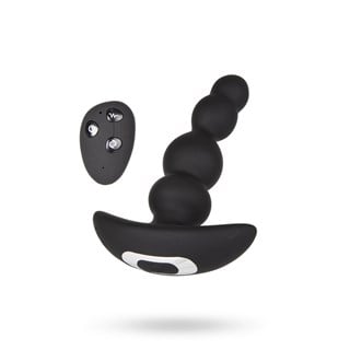 Prostatavibrator + Roterande Kulor Med Trådlös Fjärrkontroll