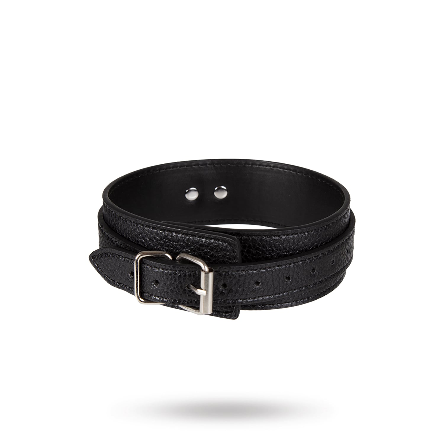 Halsband med koppel - svart