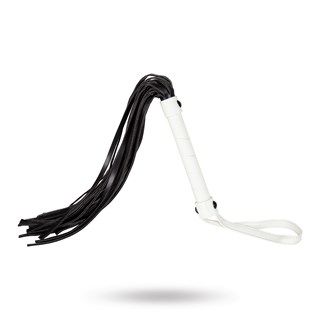 Glow-in-the-dark Flogger - Vit/svart/guld