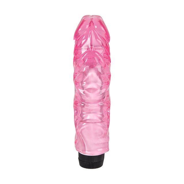 22cm Thick Realistic Vibrating Dong - rosa