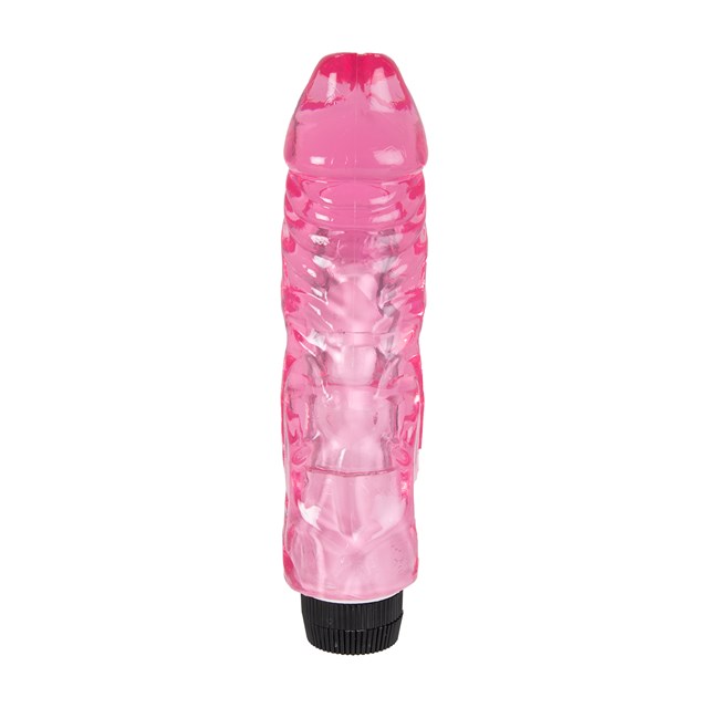 22cm Thick Realistic Vibrating Dong - rosa