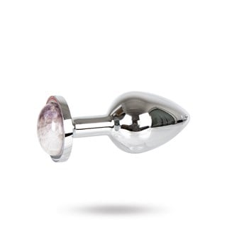 Metal Plug Gemstone Purple - Medium
