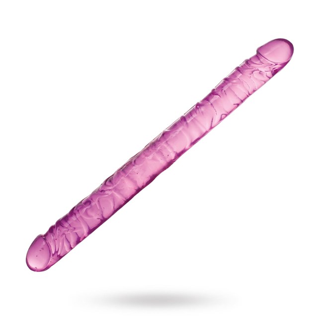 44.5 cm Realistisk Dubbeldildo - Lila