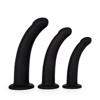 Set Silicone Semi Realistic Anal Dildos - 3 Pcs