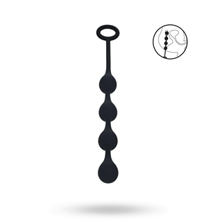Waterdrop Silicone Anal Balls - S - 20mm - Black
